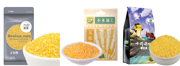 袋裝玉米糝包裝機(jī)樣品展示圖